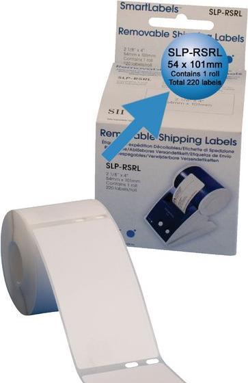 Actual product image Seiko SLP-RSRL Shipping labels, removable, 1 roll à 220 labels (5.72 cm)