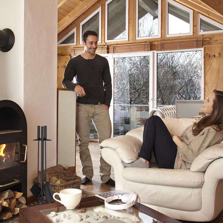 Actual product image Relaxdays Fireplace Tool Set (18.5 x 16.5 x 60 cm)