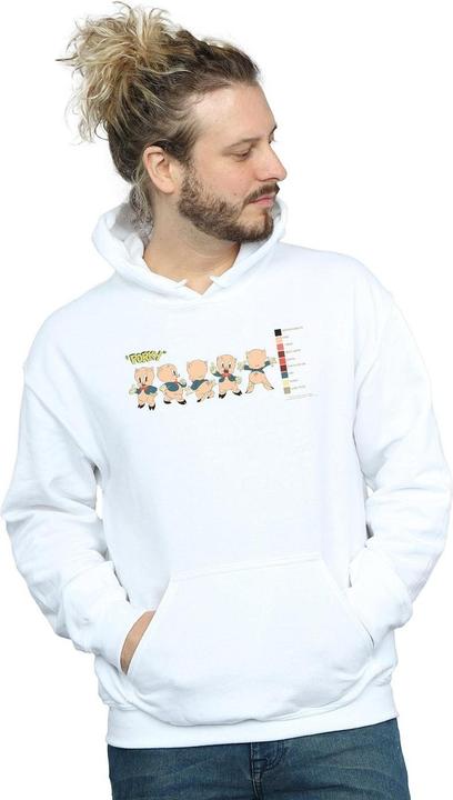 Produktbild Looney Tunes Porky Pig Colour Code Kapuzenpullover (M)