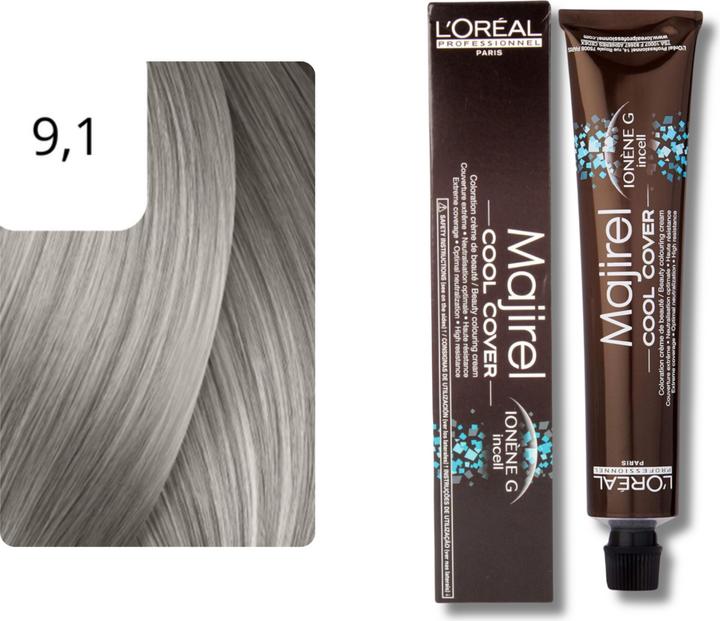 Immagine prodotto L'Oréal Professionnel Majirel Cool Cover (9.1 Bionda molto luminosa cenere)
