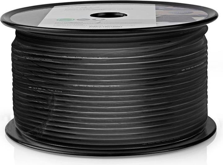 Produktbild Nedis Antennenkabel auf Rolle RG174 50 Ohm Einzeln geschirmt 100.0 m Koax PVC Schwarz Rolle (50 dB, Antennenkabel)