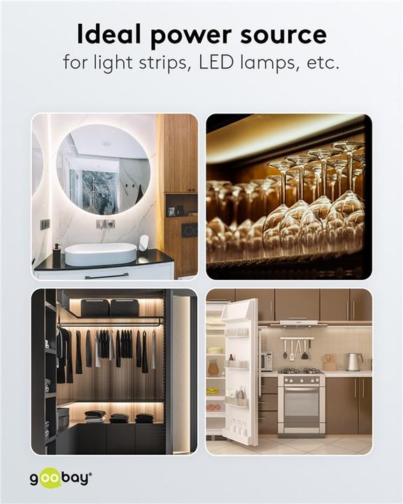 Actual product image Goobay LED transformer 12 V/12 W
