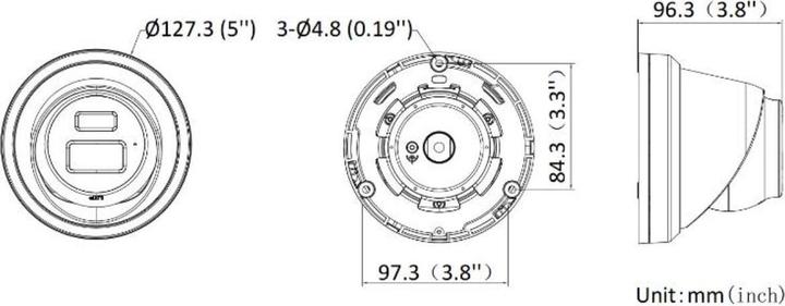 Produktbild Hikvision IP-KAMERA DS-2CD2363G2-LI2U (2 8 mm) (3200 x 1800 Pixels)