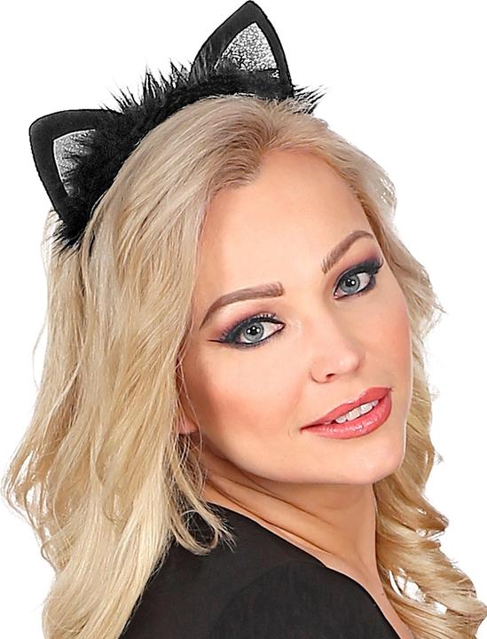 Image du produit Widmann Set chat avec oreilles et queue en peluche