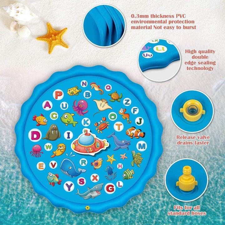 Produktbild Paochocky Grosse Sprinkler-Wasserspielmatte, 170 cm