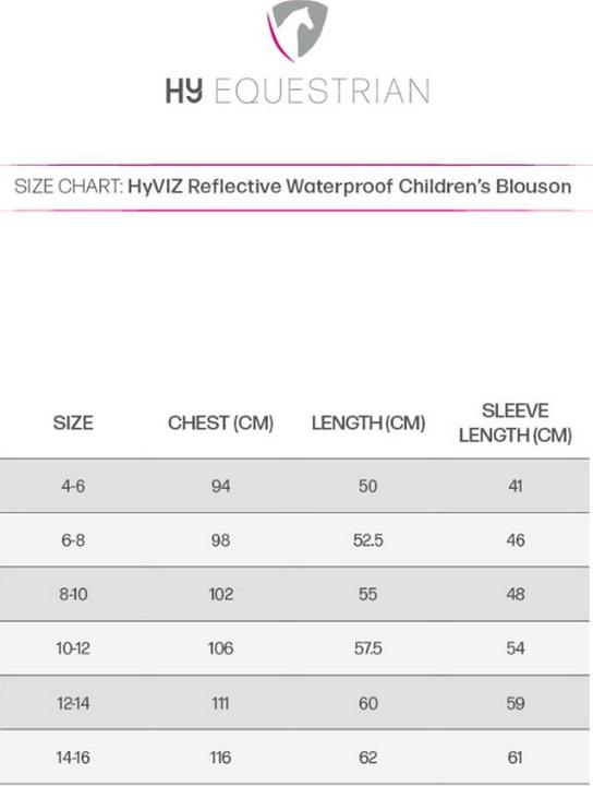Actual product image HyVIZ Blouson Jacket Waterproof (122, 128)