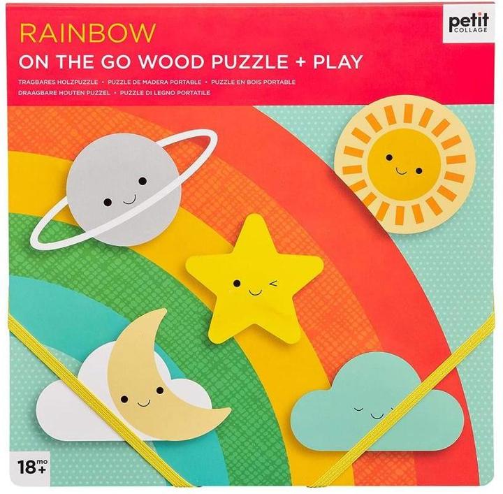 Immagine prodotto Abrams & Chronicle 79163 - Rainbow Chunky - Puzzle di legno, 5 pezzi da 18 mesi (5 pezzi)