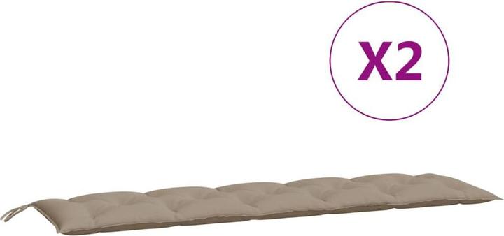 Produktbild VidaXL Gartenbank-Auflagen 2 Stk. O x ford-Gewebe (180 x 50 x 7 cm)