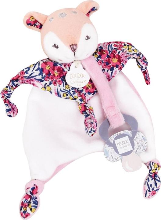 Doudou et Compagnie Doudou chevreuil avec attache-tétine, 20cm