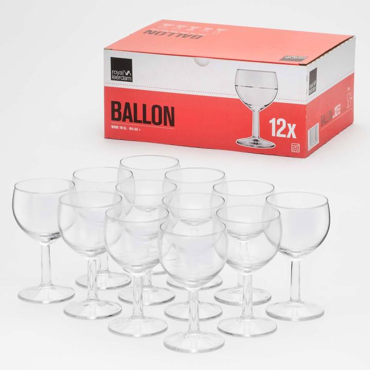 Actual product image Bormioli Rocco Ballon Profi Weingläser geeicht (19 cl, 12 Glasses, White wine glasses)