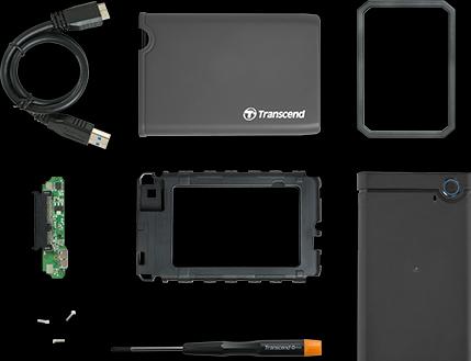 Actual product image Transcend SSD/HDD CASE 2.5" USB/TS0GSJ25CK3 (2.5")