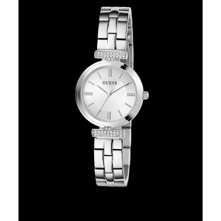 Immagine prodotto Guess Orologio da polso P SLV CS W/ CRYS / SUN SLV DL / P SLV BRCT (Orologio con pietra preziosa, 28 mm)