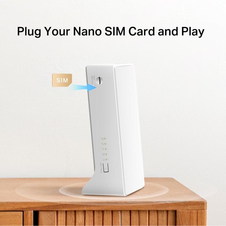 Actual product image Mercusys TP-LINK MB130-4G AC1200 Wi-Fi 4G LTE Router, Build-In 150Mbps 4G LTE Modem