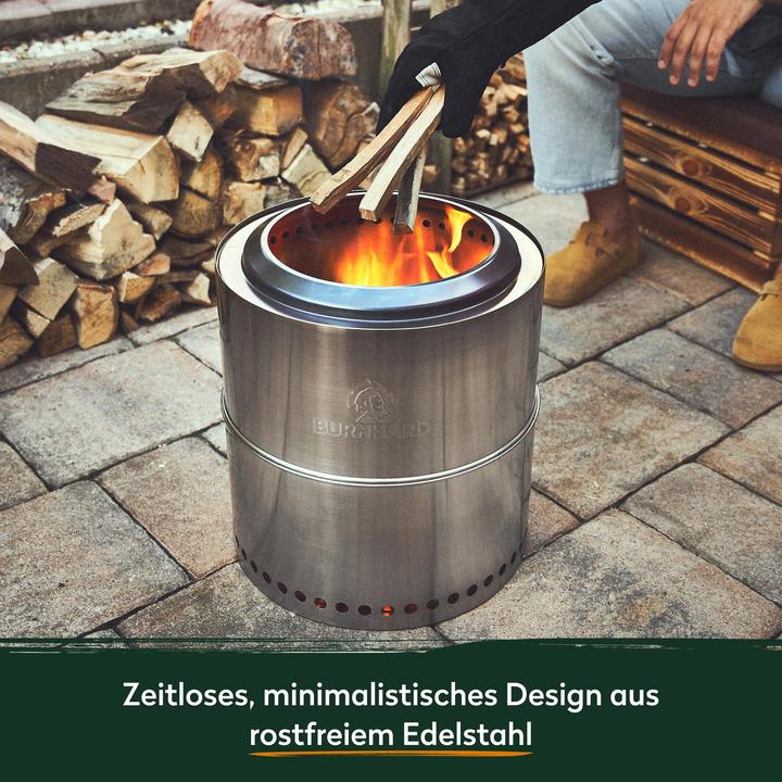 Produktbild Burnhard Feuerschale Edelstahl 36 cm, inkl. Aufbewahrungstasche