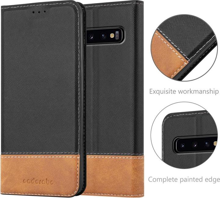 Productafbeelding Cadorabo X-Wallet hoes voor kunstleer pak (Samsung Galaxy S10+)