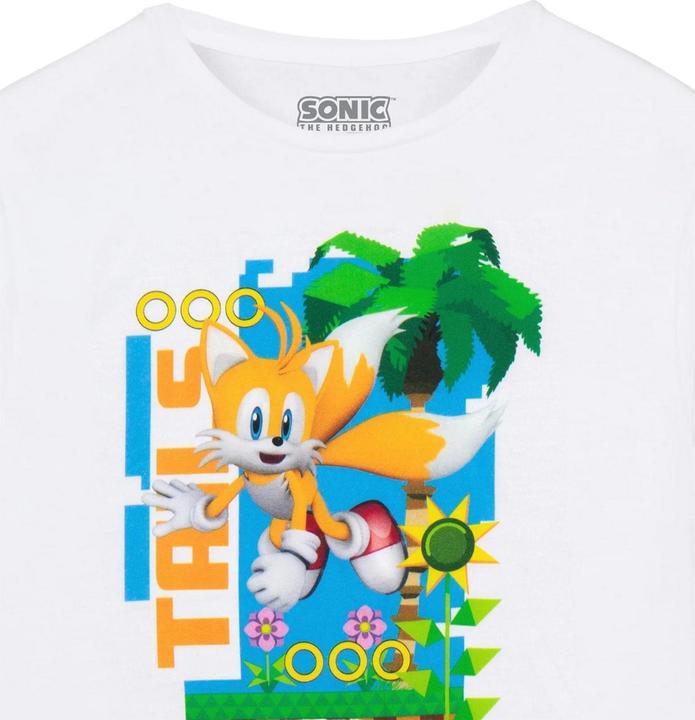 Image du produit Sonic The Hedgehog T-shirt à manches courtes pour enfants et adolescents avec queue de pie (146, 152)