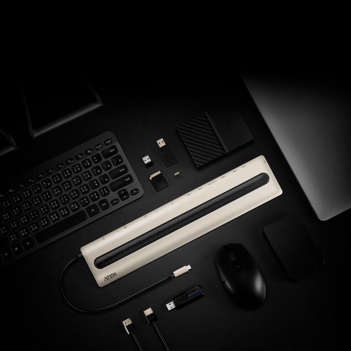Actual product image Aten UH3237 Docking Station (USB-C, 3 Ports)