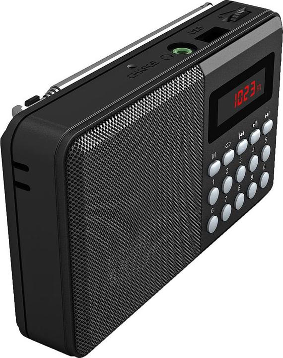 Actual product image Auvisio FM pocket radio with MP3 player (FM, Bluetooth)