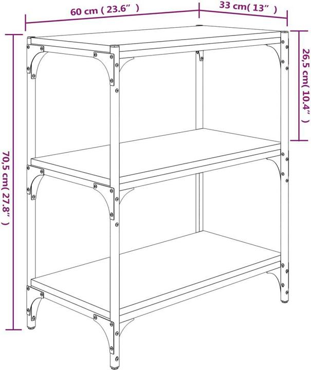 Produktbild VidaXL Leska (60 x 33 x 70.5 cm)