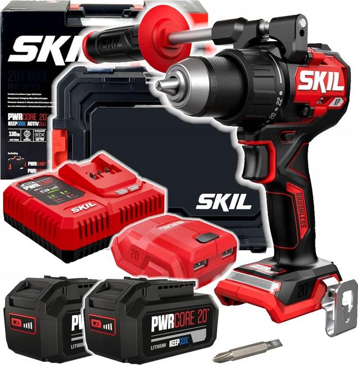 Actual product image Skil 20V 3080 HB cordless drill driver (2x4.0Ah case) (Rechargeable battery operated)