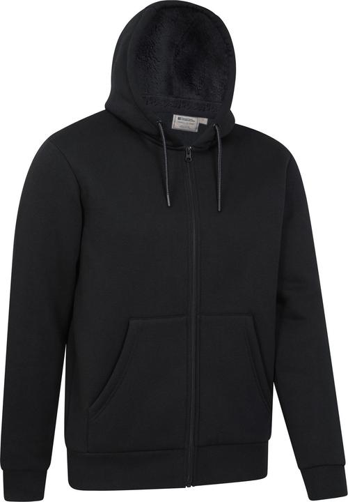 Immagine prodotto Mountain Warehouse Dalton Felpa con Cappuccio e Zip Intera Foderato di Borg Uomo (XS)
