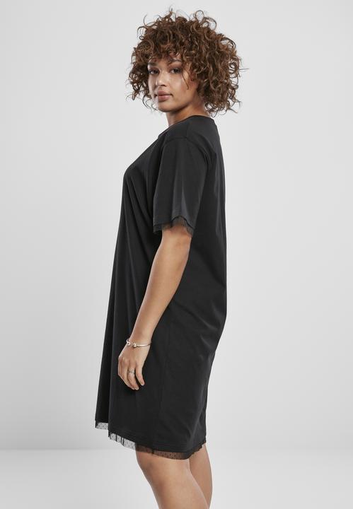 Produktbild Urban Classics Ladies Boxy Lace Hem Tee Dress (L)