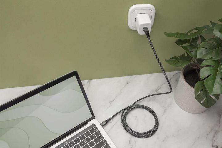 Produktbild Digitus USB 4 Verbindungskabel, TypC auf TypC, AL-Gehäuse PP braid 8K@60Hz, PD3.0, 40Gbits/s, 1m, bl. (1 m, USB 4.0, 100 W)