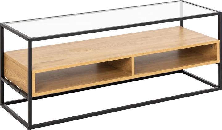 AC Design Table console Randolf 120 cm x 40 cm, Nature/Noir