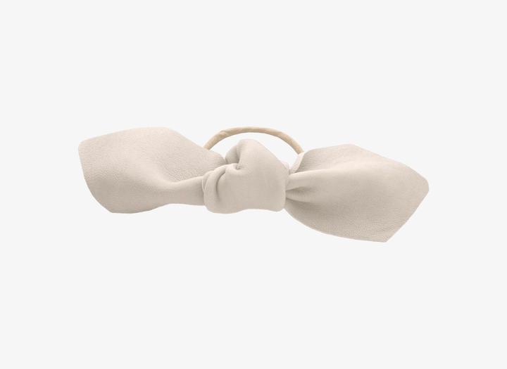 Immagine prodotto Corinne Mondo - Fiocco di pelle grande cravatta per capelli crema (Elastico per capelli)