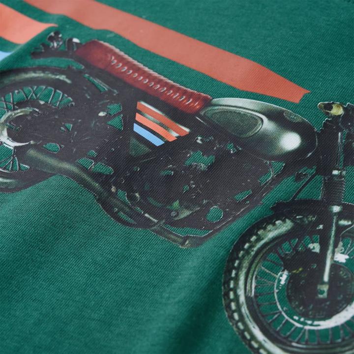 Immagine prodotto VidaXL Camicia da bambino a maniche lunghe verde 116,Materiale: 100 (116)