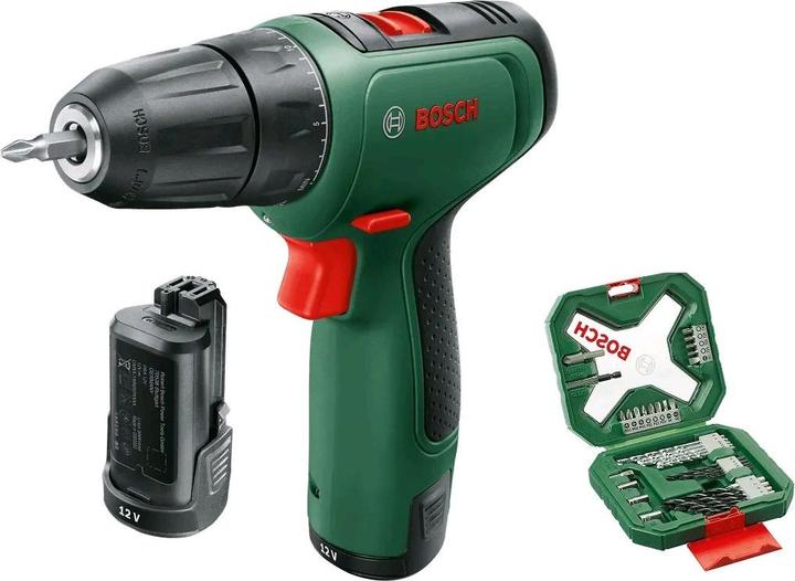 coffret de transport, 2x batterie PBA (12V 1,5Ah) O-A, chargeur GAL 1210 CV, kit de 34 embouts de vissage et forets AC Xline