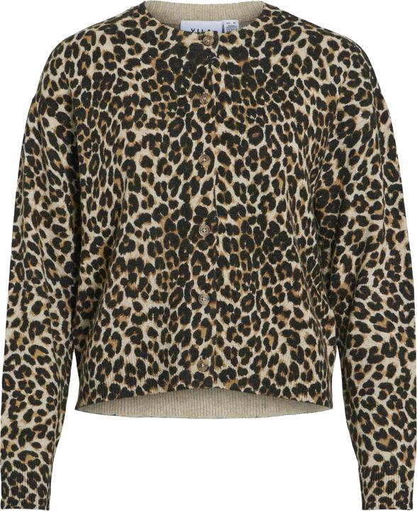 Vila Leoprint Strickjacke (S)