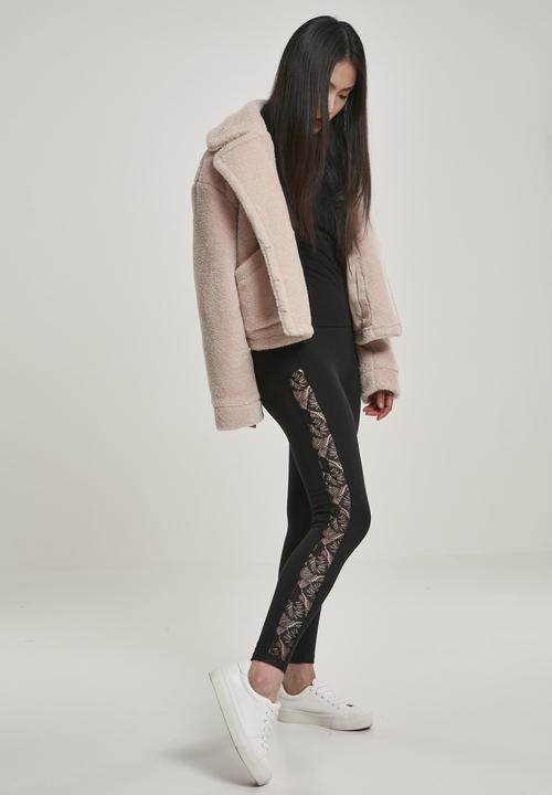 Immagine prodotto Urban Classics Leggings a righe in pizzo da donna (L)