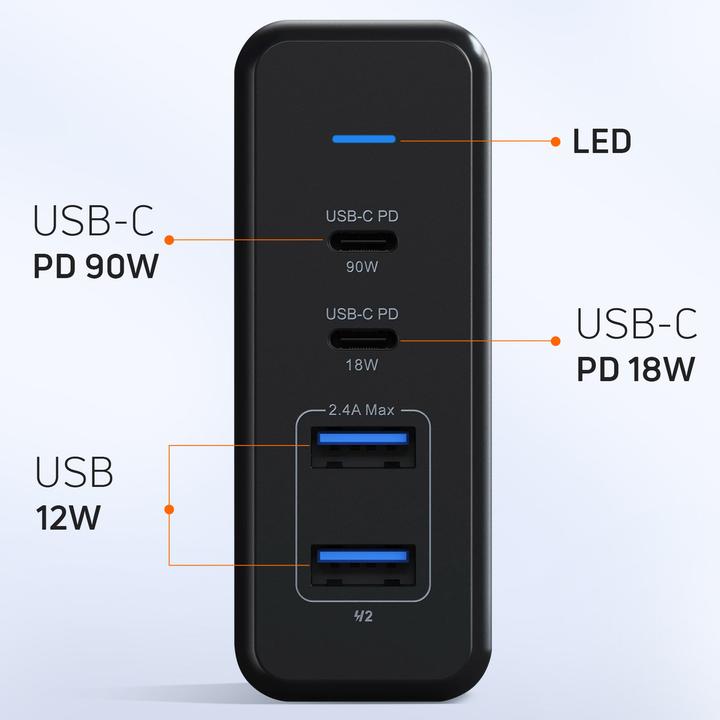 Produktbild Satechi Pro USB-C Desktop Charger (108 W)