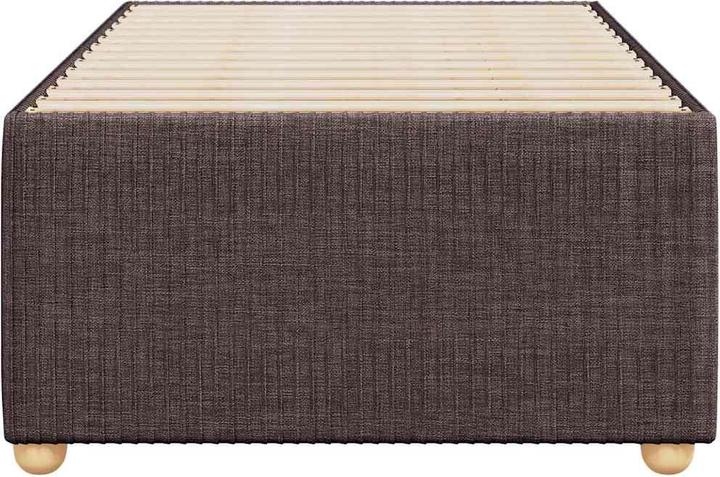 Produktbild VidaXL Bettgestell Polsterbett Bett Doppelbett Dunkelbraun 160x200cm Stoff (160 x 200 cm)