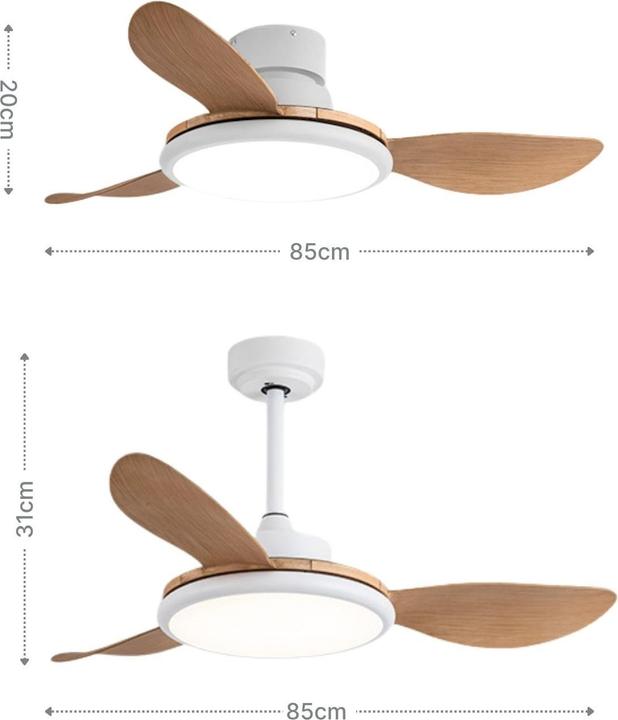 Produktbild Hermex Ventilator mit LED-Beleuchtung Deckenventilator Deckengebläse