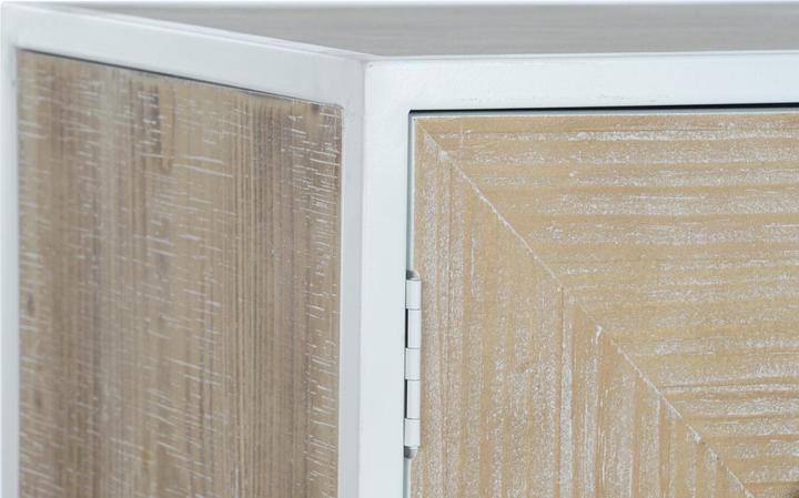 Actual product image DKD Home Decor Console White Metal Fir 120 x 35 x 90 cm (120 x 35 x 90 cm)
