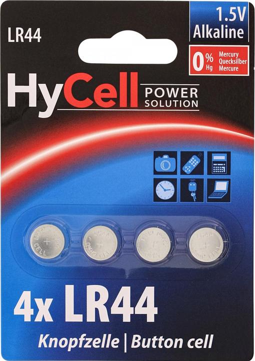 Productafbeelding HyCell Alkaline LR44 (4 Pcs., LR44, 140 mAh)