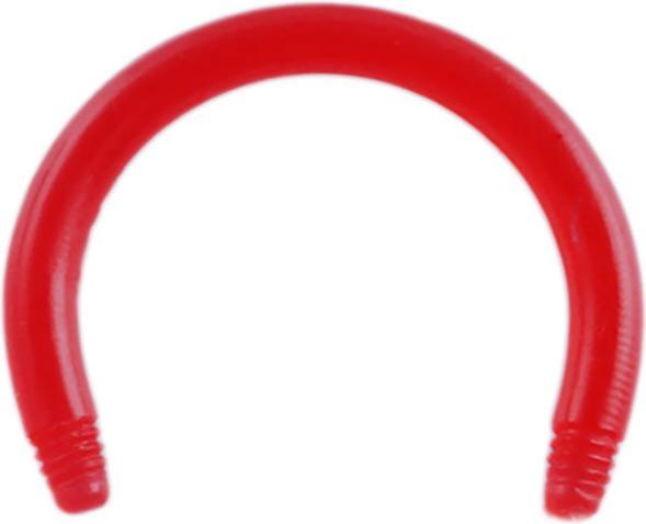 Produktbild Star Piercing Circular Barbell-Stab rot (Acryl, ohne Messing)