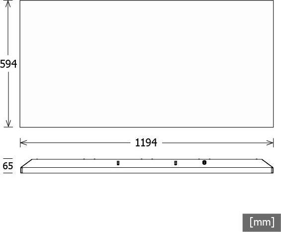 Produktbild LTS PLPLL 59.12060.40.2/DALIEinlegeleuchte LED 102W 840 8020LM DALI (10080 lm)