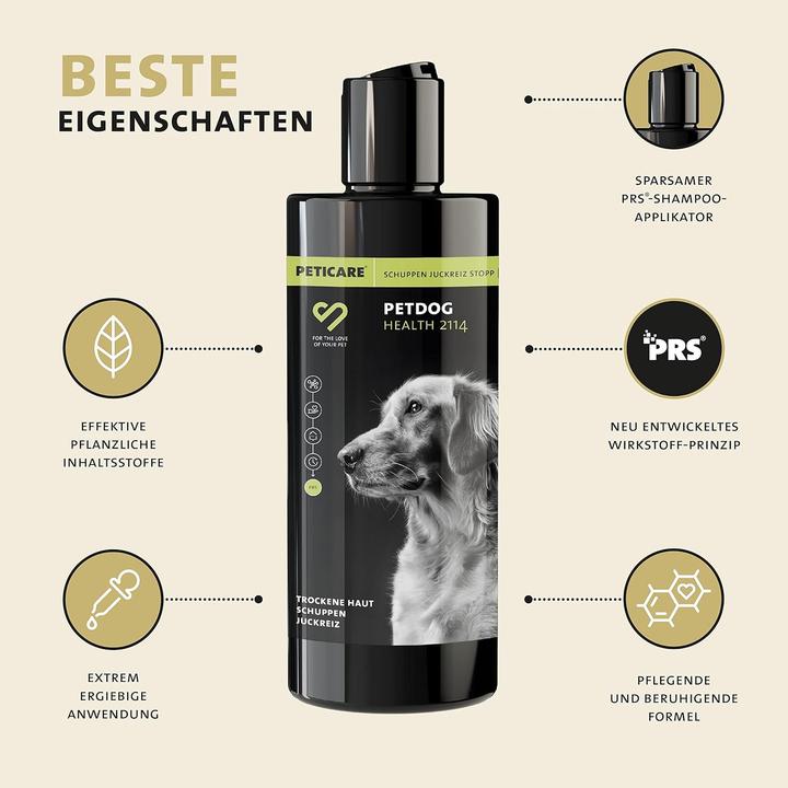 Produktbild Peticare Anti-Schuppen Hundeshampoo (500 ml) (Hund, 500 ml)