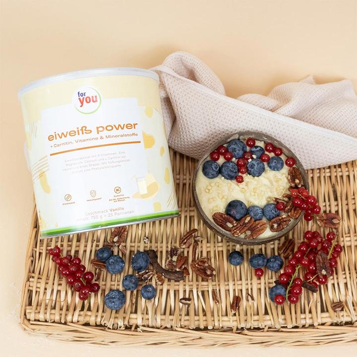 Produktbild For You eiweiss power Vanille (Vanille, 1 Stk., 750 g)