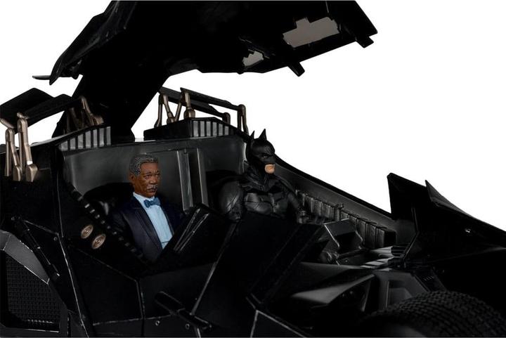 Actual product image McFarlane DC Multiverse Vehicle Tumbler with Lucuis Fox (The Dark Knight) (Gold Label)