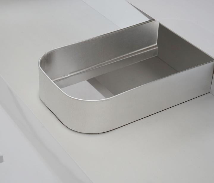 Produktbild Mendler Premium Waschbeckenunterschrank, Waschtischunterschrank Waschtisch Badmöbel, hochglanz 60cm grau (60 x 46 x 50 cm)