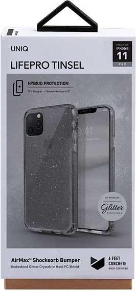 Image du produit Uniq Étui unique LifePro Tinsel iPhone 11 Pro noir (Apple iPhone 11 Pro)