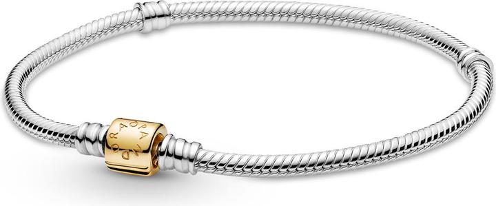 Pandora Snake Chain Armband (23 cm, Metall, Vergoldet, Silber 925)