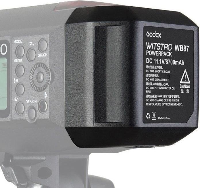Actual product image Godox WB87 Battery, for AD600 series