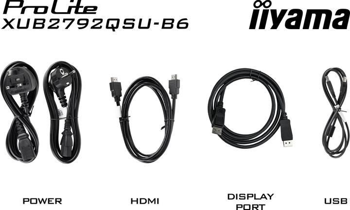 Produktbild iiyama XUB2792QSU-B6/27" Business WQHD ETE IPS (2560 x 1440 Pixel, 27")