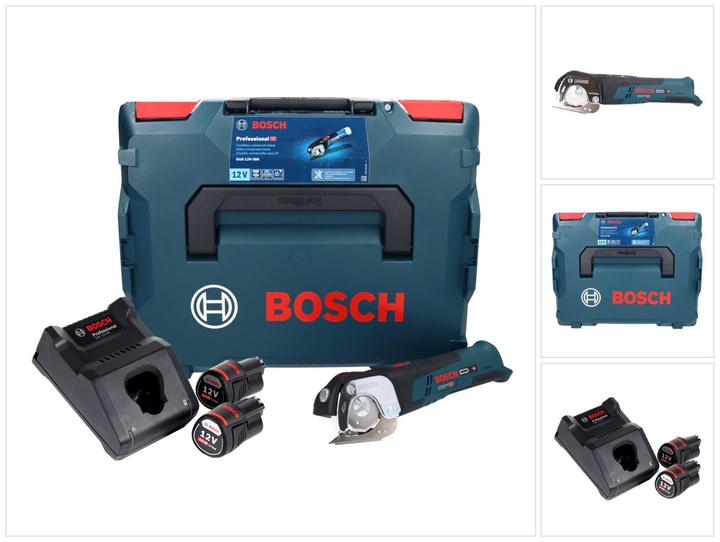 Productafbeelding Bosch Professional Bosch GUS 12V-300 Professionele Accu Universele Schaar 12 V + 2x Accu 3.0 Ah + Lader + L-Boxx