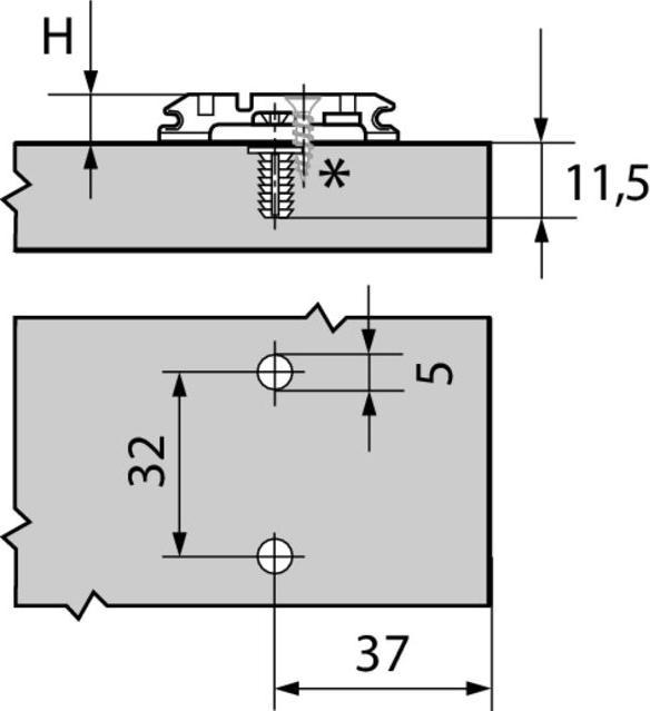 Actual product image Blum Clip (Corner connectors, 1 pcs.)